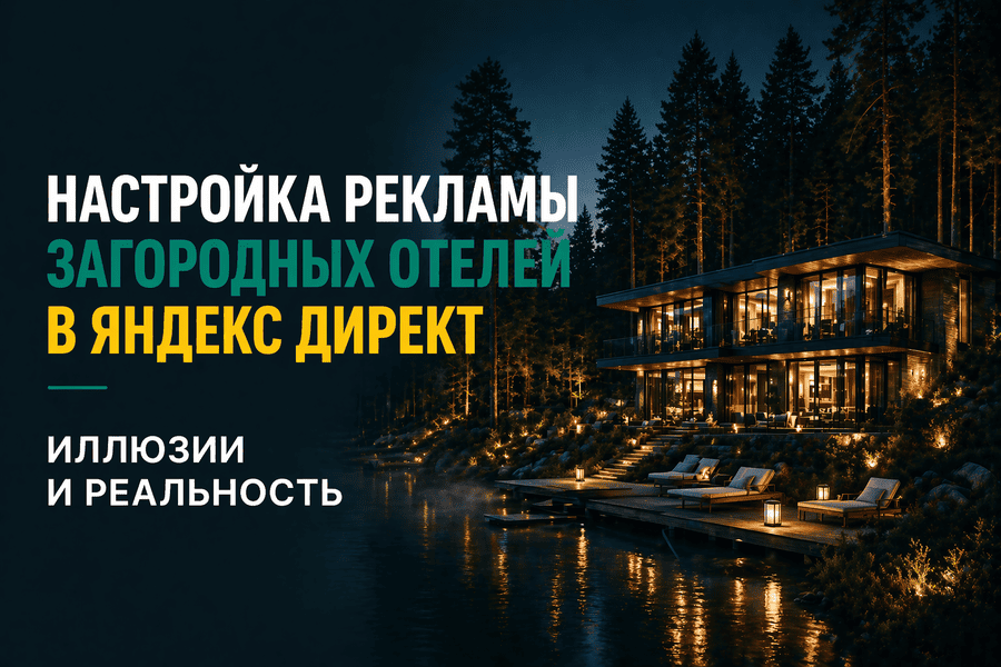 Настройка рекламы загородных отелей в Яндекс Директ. Иллюзии и реальность.